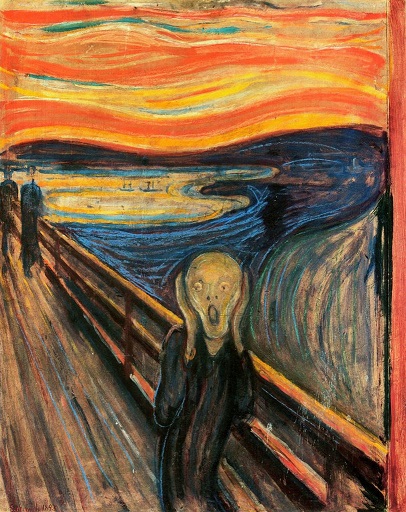 مشهورترین نقاشی های جهان 02 جیغ اثر ادوارد مونک